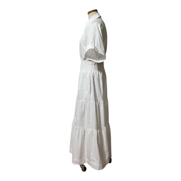 Anthropologie The Somerset Maxi Dress Shirt Dress Edition White Sz S - Picture 7 of 14